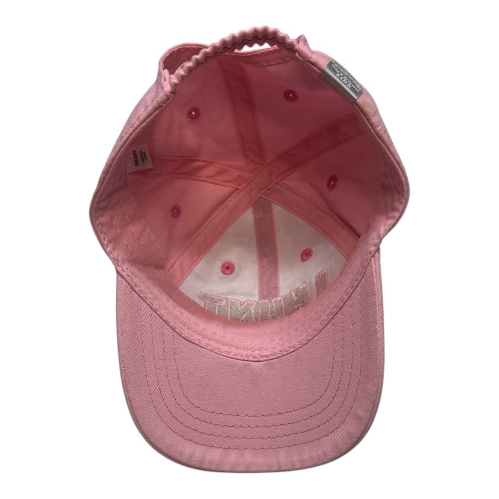 Pink and Camouflage 'I Hunt for Hugs' Cap- infant size - Picture 2 of 6